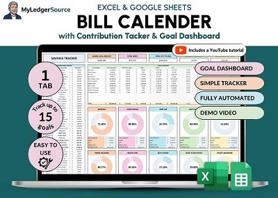 Sinking funds smart bill calender 400