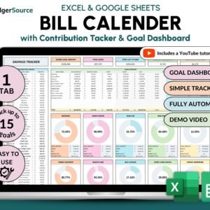 Sinking funds smart bill calender