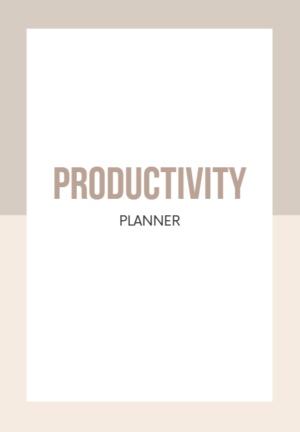 Productivity planner